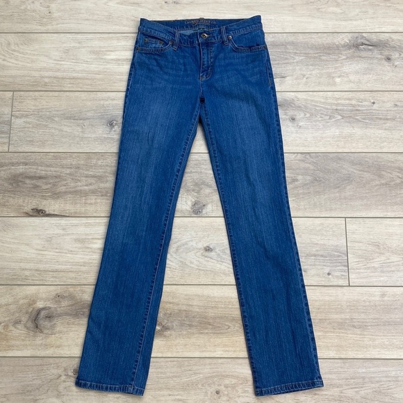 Ralph Lauren Jeans Co. Premium Straight‎ Leg Mid Rise Blue Denim Classic Size 2 - Picture 1 of 16